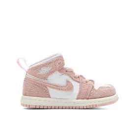 Air Jordan 1 Mid SE (TD) - White/Legend Pink/Sail