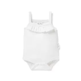 Aster & Oak White Pointelle Onesie