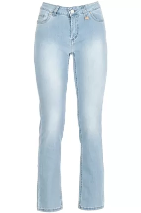 CafèNoir Women's Slim Denim Trousers C7JJ3060 B030 light sky