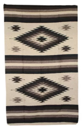 Diamante Double Blanket- Tan/brown/grey