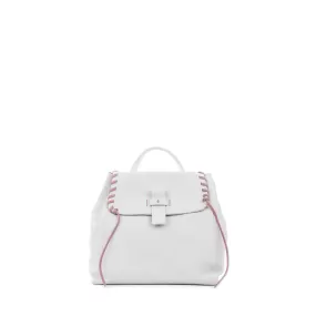 Lucy Backpack M Lacci Cervo Chalk White