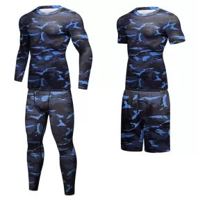 Men's Winter Camouflage 4 Piece Elite Compression Set