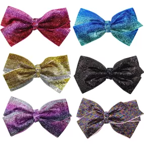 No Shed Glitter Bows - 6 Pack