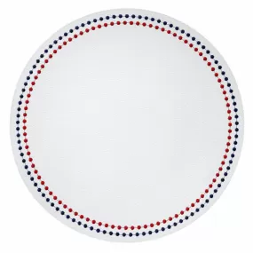 Pearls Red/Blue Mat - Set of 4