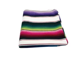 Saltillo Serape Blanket - White