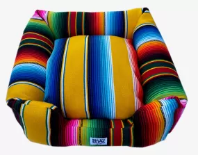 Saltillo Serape Bumper Bed - Yellow