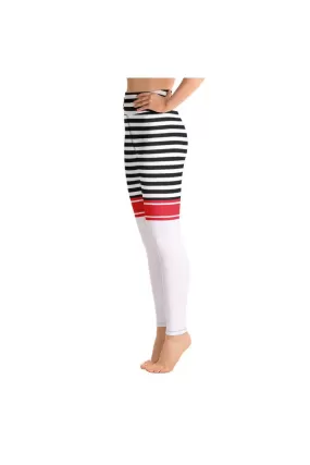 Sporty Stripes Yoga Leggings