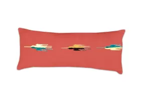 Thunderbird Long Rectangular Pillow - Red