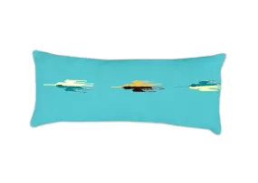 Thunderbird Long Rectangular Pillow - Teal