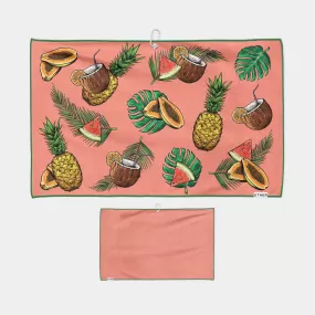 Tropical Holiday Cart Golf Towel