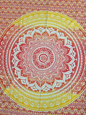 Twin Size Lotus Mandala