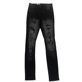 WAIMEA Men Washed Denim Jeans - Black